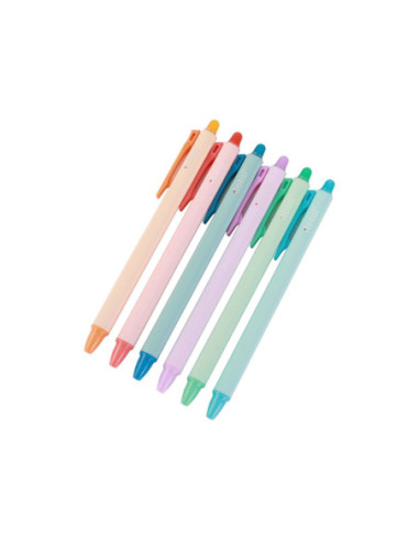Uitwisbare Balpennen 6 Kleuren