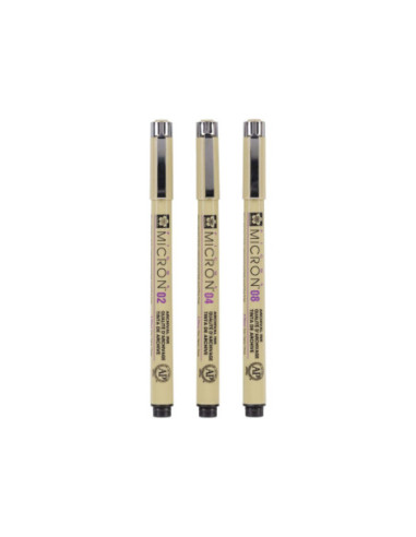 Sakura Pigma Micron Etui 3 Fineliners...