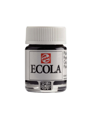 Ecola Plakkaatverf Fles 16ml Zwart 700