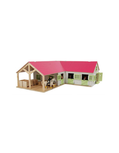 Kids Globe Paardenhoekstal met 3...