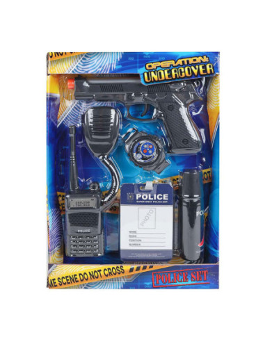 Politie Speelset met Pistool 5dlg.