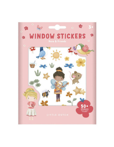Little Dutch Raamstickers Rosa & Friends