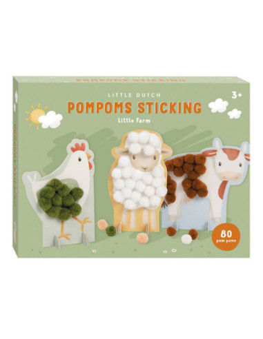 Little Dutch Pompom Plakken Little Farm