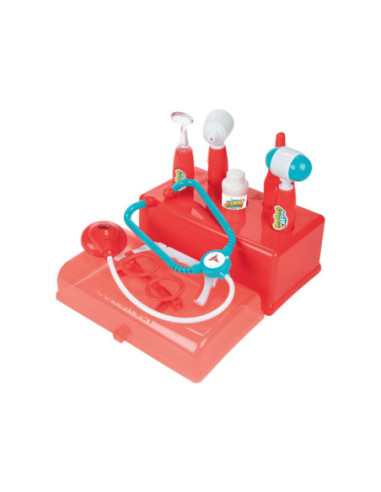 Dokterskoffer Rood met Accessoires 7dlg.