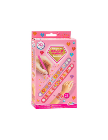 Diamond Painting Armbanden Roze 2st.
