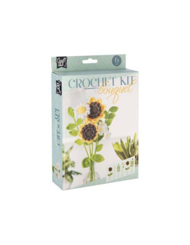 Haakpakket Bloemen Boeket 6 Zonnebloemen