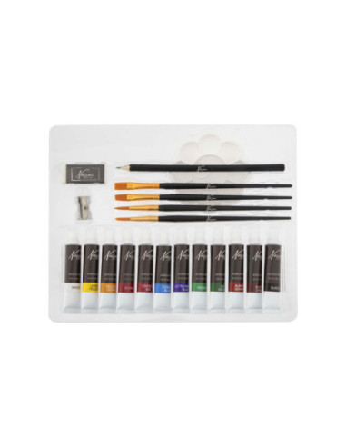 Aquarel Art Verf- en Tekenset 21dlg.