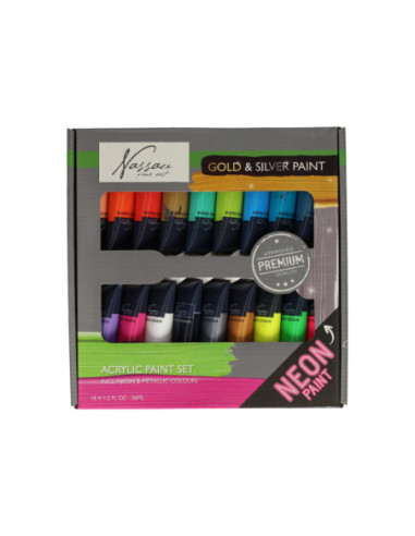 Acrylverf Fluor en Metallic Kleuren...