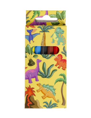 Duckiez Kleurpotloodjes Dino 6st. -...