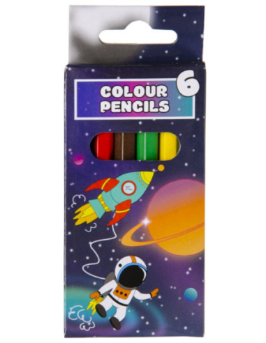 Duckiez Kleurpotloodjes Ruimte 6st. -...