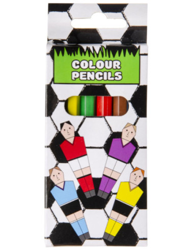 Duckiez Kleurpotloodjes Voetbal 6st....