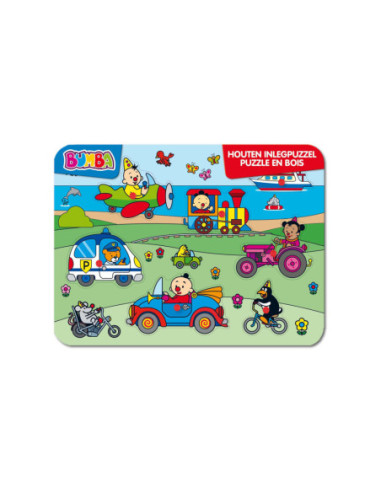 Bumba Houten Inlegpuzzel - Voertuigen