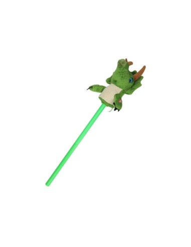 Stokpaard Dino met Geluid Groen