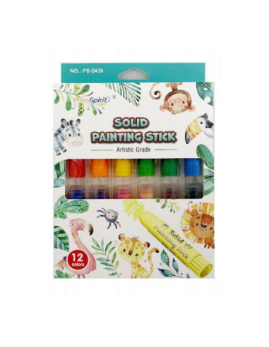 Dubbelzijdige Verfsticks 12 kleuren,...