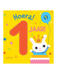Hoera! 1 Jaar! Kartonboek