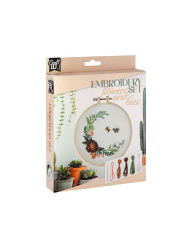 Borduurset Bloemen & Bijtjes
