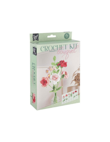 Haakpakket Bloemen Boeket 6 Rozen