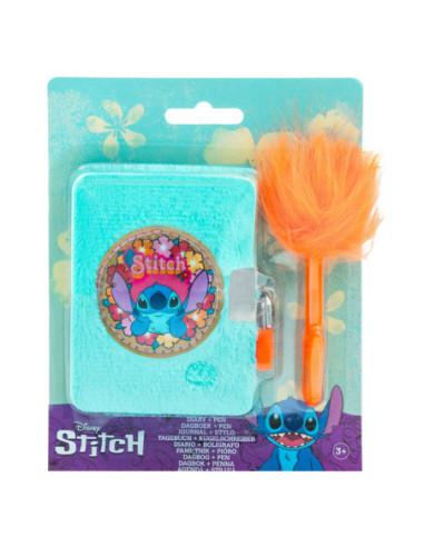 Stitch Pluche Dagboek met Fluffy Pen