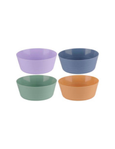 Gekleurde Kommen, 4dlg.