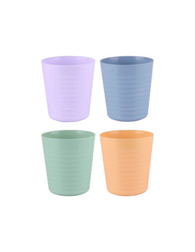 Gekleurde Bekers, 4dlg.