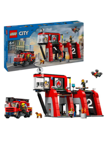 LEGO City 60414 Brandweerkazerne en...