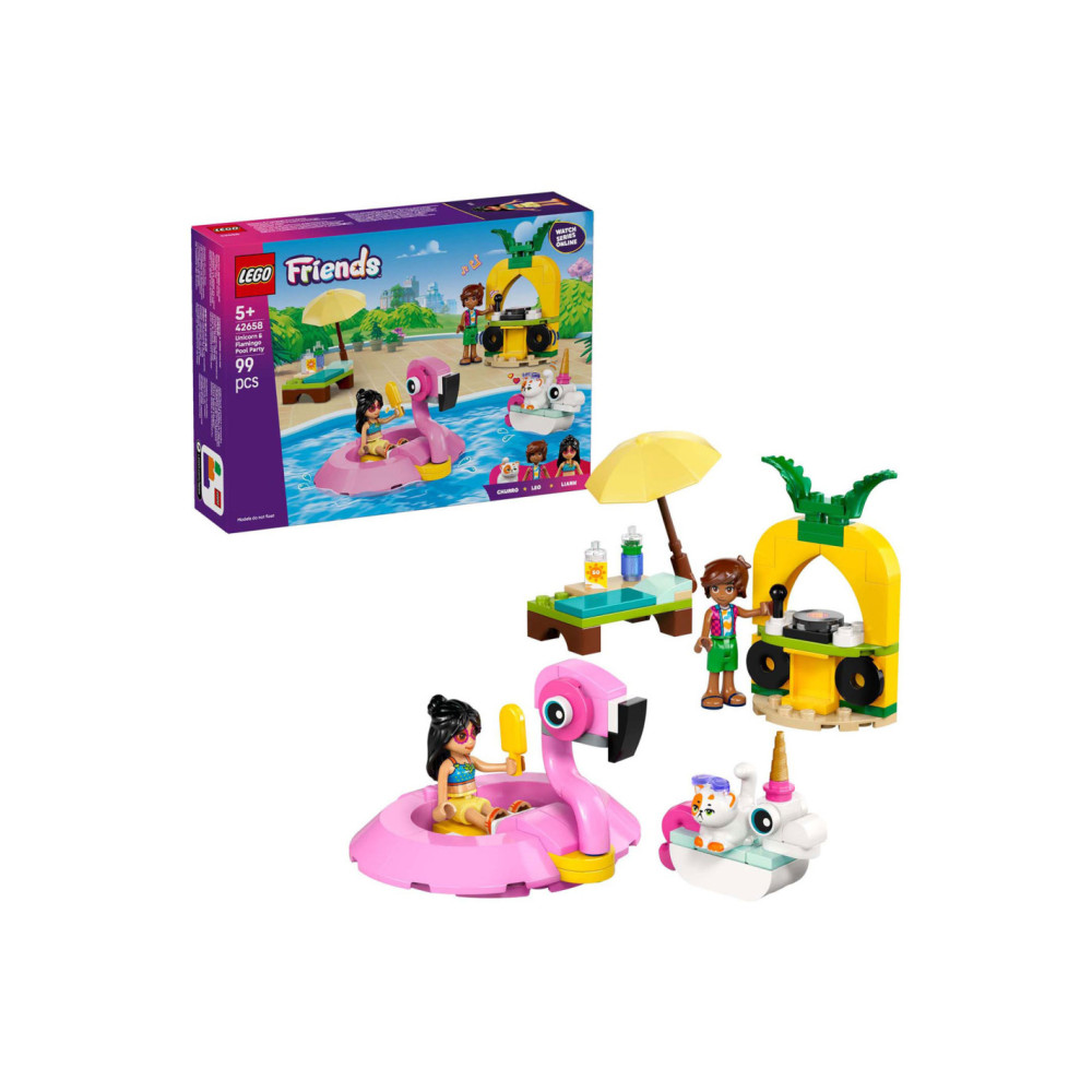 LEGO Classic 42658 Zwembadfeestje met Flamingo en Eenhoorn