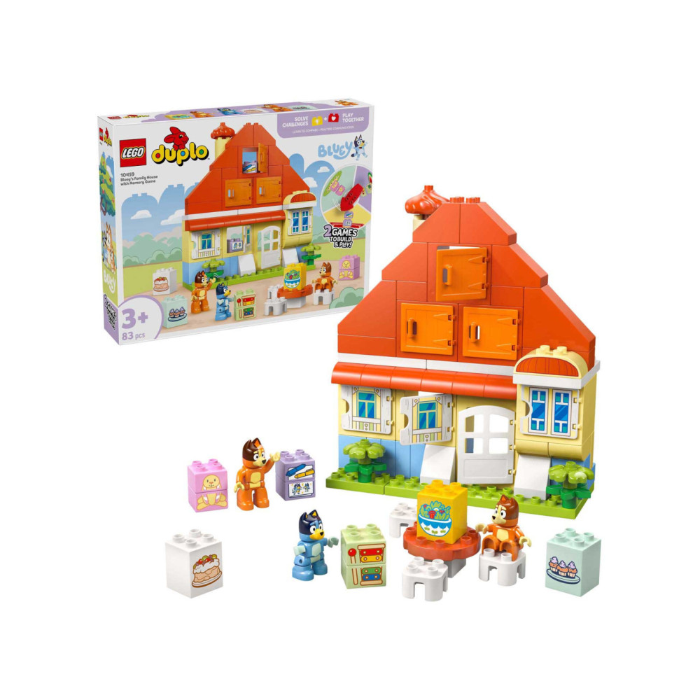 LEGO DUPLO 10459 Huis van Bluey en haar Familie met Geheugenspel