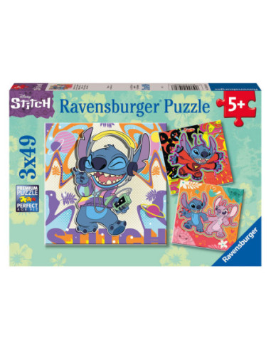 Legpuzzel Stitch, 3x49st.