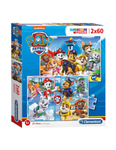 Clementoni Puzzel PAW Patrol, 2x60st.