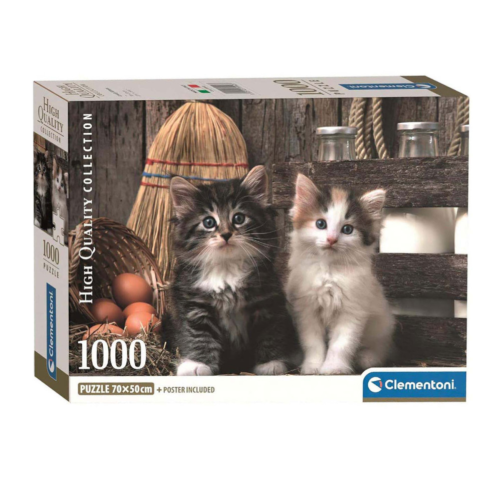 Clementoni Puzzel - Schattige Kittens, 1000st.