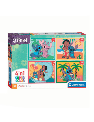 Clementoni Super Color Legpuzzel 4in1...