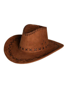 Hoed Elroy Bruin Leer