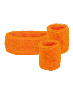 Zweetbanden Neon Oranje, 3st.