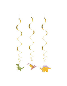 Decoratie Slingers Dino, 3dlg.