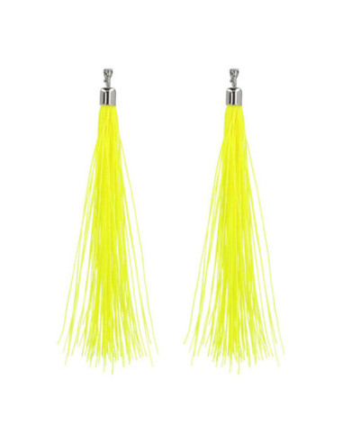 Oorbellen Festival Neon Geel, 20cm