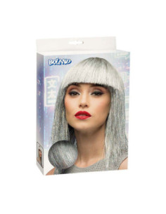 Pruik Crazy Zilver