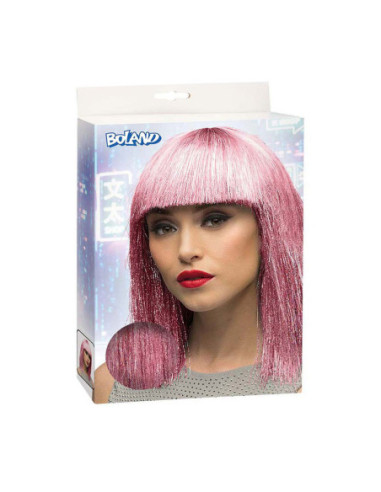 Pruik Crazy Roze