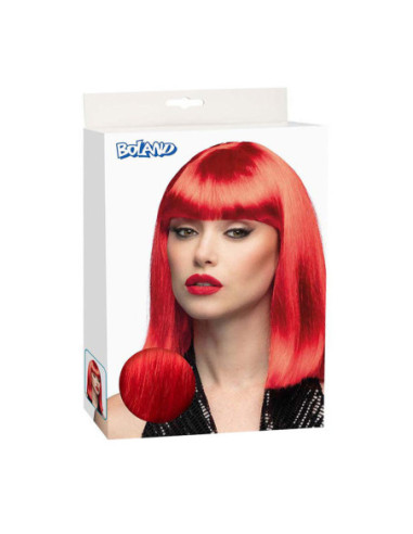 Pruik Dance Neon Rood
