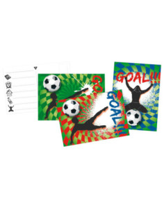 Uitnodigingen Goal, 6st.