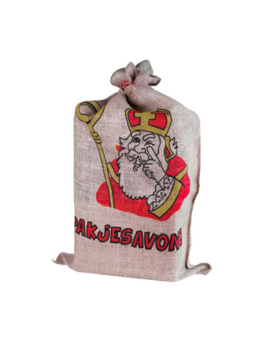 Jute Sinterklaaszak Pakjesavond