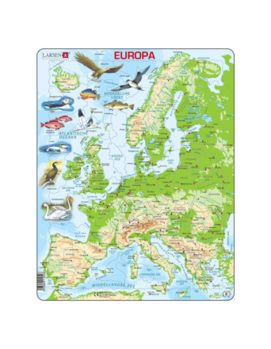 Larsen Legpuzzel Kaart Europa -...
