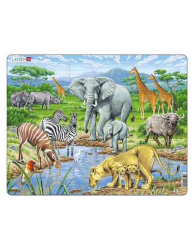 Larsen Legpuzzel Dieren - Afrikaanse...
