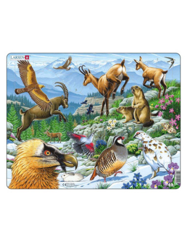 Larsen Legpuzzel Dieren - Alpen, 55st.