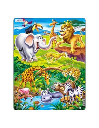 Larsen Legpuzzel Dieren - Op Safari,...