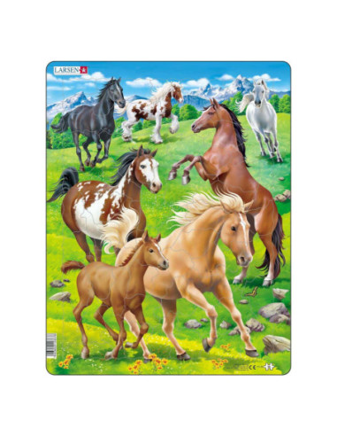 Larsen Legpuzzel Dieren - Paarden, 65st.