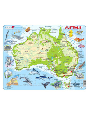 Larsen Legpuzzel Kaart Australie...