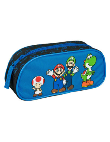 Etui Super Mario Blauw met Rits