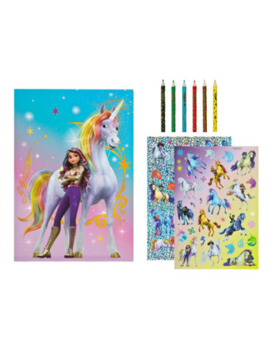 Unicorn Academy Kleurset met Stickers...