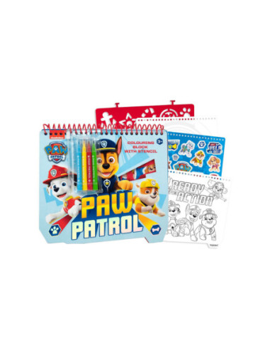 PAW Patrol Stencil Tekenblok A4