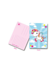 Eenhoorn Uitnodigingen, 8st.